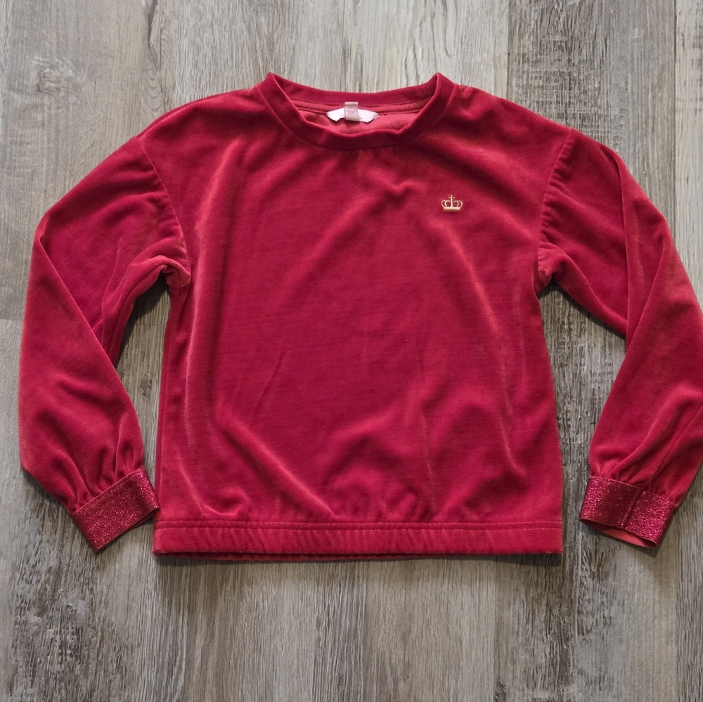 💜 2/$10 Juicy Couture Velvet Crown Sweater